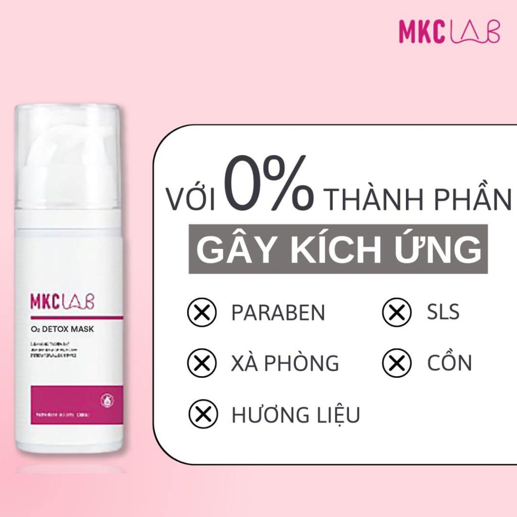 Detox thải độc da mặt Hàn Quốc làm sáng da | O2 Detox Mask MKC LAB